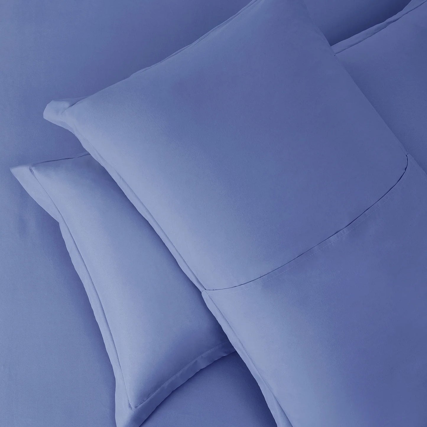 3Pc Duvet Cover Set, Luxury Microfiber Bedding Set Queen with Pillow Shams, White